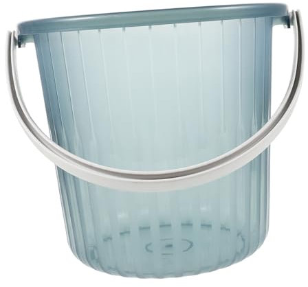 OSOLADY Secchio Per L'acqua in Plastica Trasparente Con Manico Secchio Portatile Per La Pulizia Domestica e Cura Auto Resistente Per Uso Outdoor e Giardinaggio