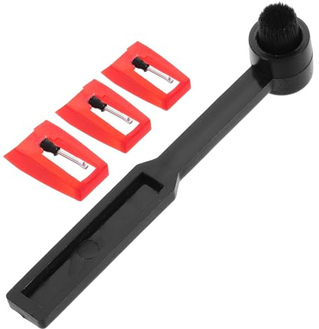COSMEVIVI Gramophone Needle Non-magnetic Record Needle Cleaner Brush Vinyl Cleaning Tool for Turntable