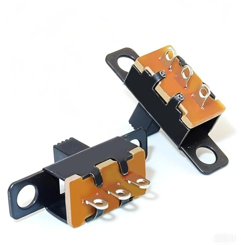 50 Stück Mini Kippschalter Schiebeschalter, Micro Switch 0.5A 50V DC, 3-Pin 2-Positionen, Mikroschalter 2-polig, Panel Schiebeschalter, Mini Schalter SS-12F15 für Elektronikprojekte