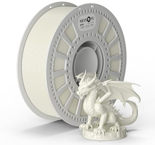 PLA Plus Filament 1.75mm, 3D Drucker Filament PLA+, 1kg Spule, Maßgenauigkeit +/- 0.02mm, passend für die meisten Drucker, verhedderungsfrei für reibungsloses Drucken (Weiß)