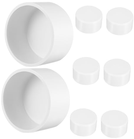 HEATSHAKING Tapón de Pvc para Extremos de Tuberías, 8 Piezas, 63mm de Diámetro Interior, Sellado y Fácil Instalación