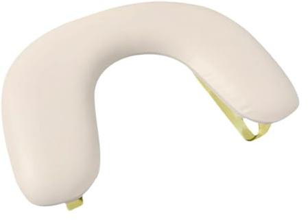Milageto Handauflage Nagelstudio für Nageltisch, U-Form Nägel Armauflage, PU Leder Wrist Rest für Nägel, abnehmbarer Ständer, Maniküre-Armlehne, Nagel-Handauflage für Tisch, Salon, Nagelstudio, Beige