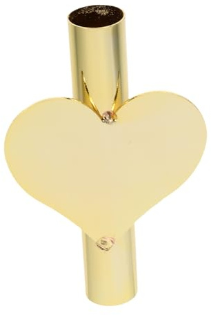 GARIOUANS Vase Mural Décoratif en Métal De Cœur Doré Vase Décoration Intérieure Support Mural pour Fleurs Séchées Et Fraîches pour Salon Et Bureau