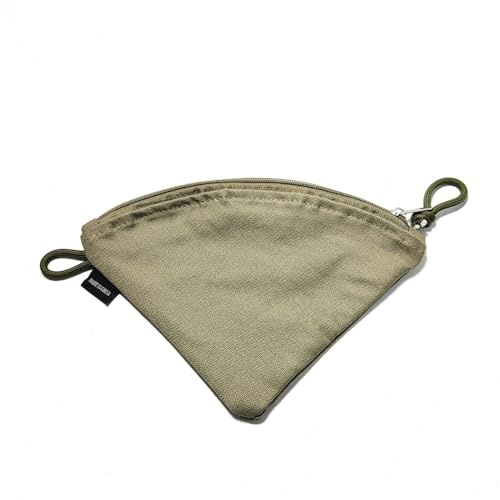 MALSSE Versátil soporte para filtro de papel de café, bolsa de almacenamiento de tela impermeable, adecuada para el hogar y viajes al aire libre, funda impermeable para filtro de café