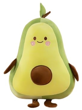 Xiyocadt Avocado Puppe, Simulations Avocado Plüschtier, Kissen Kuscheltier, Weiches Umarmungskissen, Geschenk für Jungen und Mädchen (35 cm,B)