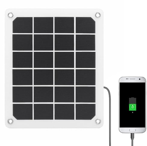 Mini Panneau Solaire 6w, Chargeur De Panneau Solaire USB 5v, Mini Cellules Solaires Portables, Chargeur De Batterie, Chargeur Et Mainteneur