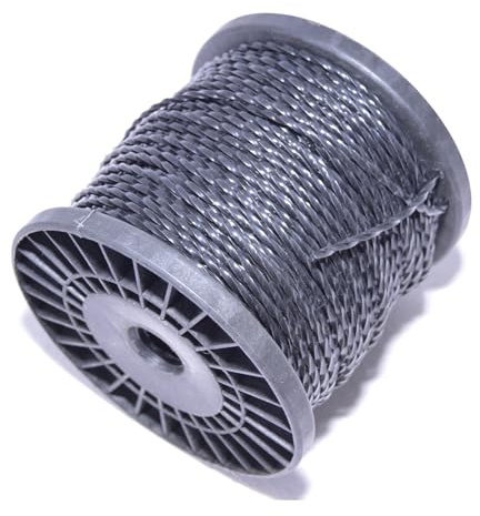 80m Mähfaden Ersatzfaden TWIST 2,4mm 2,7mm 3,0mm Trimmerfaden Motorsense Freischneider (2,4mm x 80m)