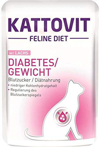 Kattovit PB Feline Diet Diabetes/Gewicht Lachs 85g (Menge: 24 je Bestelleinheit)