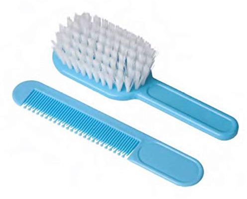 Eurostil Bebe Cepillo Suave Azul 1Un + Peine 1U Hälsa Och Personlig Vård
