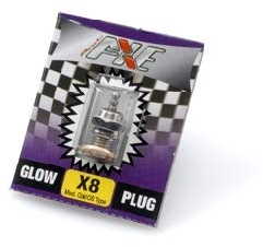 Axe Rossi Candela n.X 8 per Motori a Scoppio Glow Plug Type Os Medium Cold