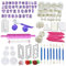 Woohome 110 PCS Fondant Outils Ensemble, Ustensiles pour Décoration de Gâteau, Outils de Modelage de Décoration de Gâteau pour Décoration Sucre, Biscuit, Gteau