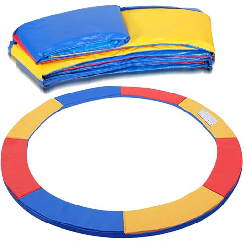 Herrselsam Housse de protection pour bord de trampoline de fitness, indéchirable, résistante aux rayons ultraviolets, tapis de sécurité, multicolore