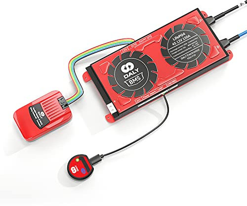 DALY Connecteur parallèle BMS 1 A + Smart BMS 4S 12 V 150 A avec UART RS485 CAN Bluetooth BMS Paramètre programmable pour batterie au lithium 3,2 V évaluée pour système solaire hors réseau