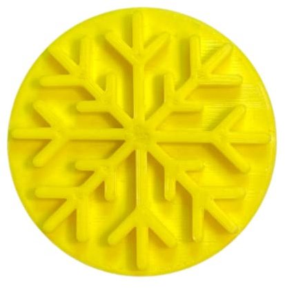 The Cookie Cutter Hub Snowflake Embosser/Stamp for Cupcakes Fondant Icing Clay Cake Baking Decoration