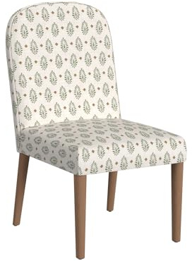 HomePop Classic Parsons Dining Chair, Sage Paisley Medallion (Single Pack)
