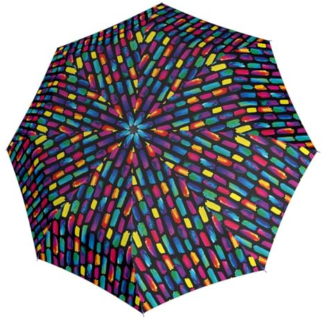 Knirps fickparaply A.050 medium manuell i olika färger, Skapa svart, Mittel, Modern, elegant