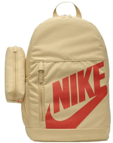 Nike Kinderrucksack (20 L), Sesame/Sesame/Picante Red, DR6084-252, Einheitsgröße