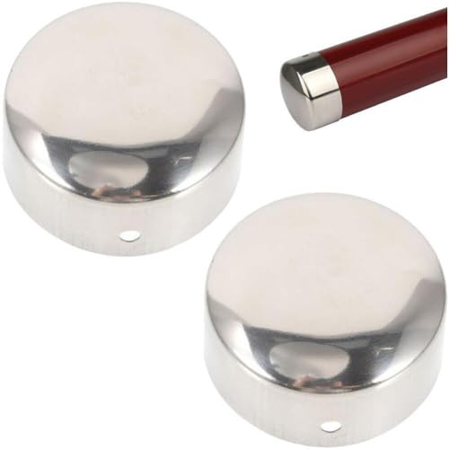 Ericetion Handrail End Caps 38mm Round Tubing End Caps Wooden Handrail End Plugs Sealing Covers for Round Holes Pipeline Armrest Decor