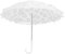 Msiud Weißer Vintage Spitzenschirm, Spitzen Stickerei Regenschirm J Griff Hochzeit Sonnenschirm Weiß Handgefertigter Blumen Handwerks Spitze hochzeitsschirm Weiss Spitze 17,5 x 18,7 Zoll