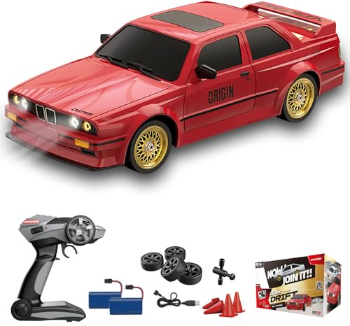 Hylukon 1:16 RC Drift Car, 2.4GHz 30km/h 4WD Remote Control Race Car with Light, 30min Electric Vehicle Gift for Teens