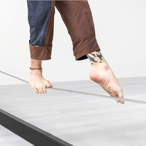 Slackhouse 4.1 - Struttura Slackline - Sistema slackline indoor 4 mt con cavo d'acciaio - Facilmente Trasportabile adatto a Principianti ed Esperti - Compatibile con Tutte le Slacklines Spider