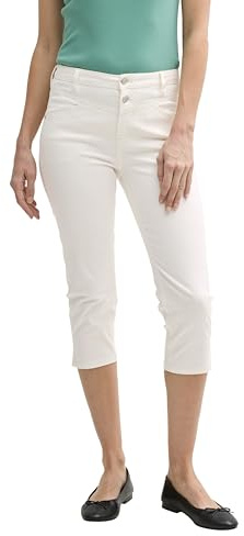 TOM TAILOR Vaqueros Capri para Mujer, 10315 Whisper White - Juego de Mesa [Importado de Alemania], W27