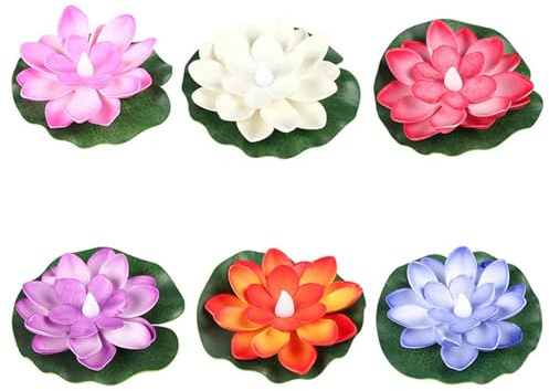 Lumières de fleurs flottantes | Lumières de nénuphar | Lumières de fleurs d’étang | Fleurs LED flottantes, lumières de fleurs imperméables, lumières de fleurs à énergie solaire, lumières flottantes de