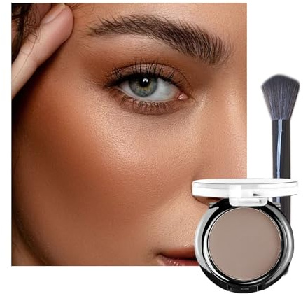 Blushers for Cheeks Make up Brown Blusher, Matte Bronzer Powder, Korean Blushes Contour Makeup Blush, Natural Look Long-Lasting Blush, Golden Brown Makeup Palette with Brush