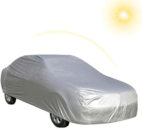 Copertura completa per auto per esterni – Robusto telo esterno per pioggia, sole e protezione UV | Coperture antineve e polvere | Copertura per auto resistente per tutto il giorno