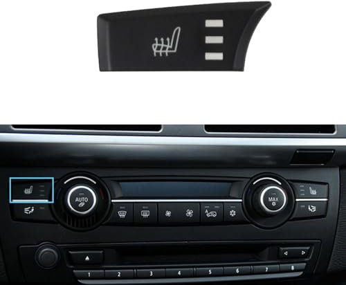 Auto Heizung Klimaregulierung Sitzheizungstaste Schalter Kompatibel mit BMW E70 E71 E72 Lüfter Lautstärketaste für X5 X6 (Sitzheizung Links)