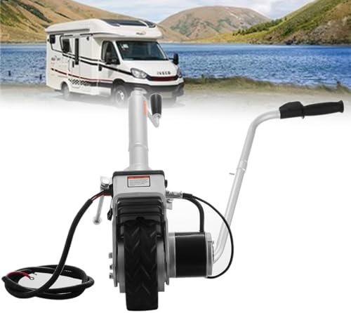 ExoticaBlend Anhänger Stützrad 12V Elektrische Rangierhilfe Max. Anhängelast 2270kg Eletrischesstützrad 6-7m/min Geschwindigkeit Trailer Hänger Wohnwagen