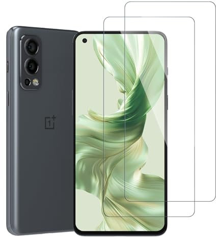 Sunyinice 2 Stück Panzer Schutz Glas für OnePlus Nord 2 5G Panzerglas, Schutzfolie für OnePlus Nord 2 5G Schutzglas, 9H Härte, HD Displayschutzfolie, Full Screen Displayschutz