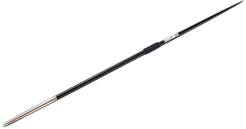 SCHWARZTRAUBER Wettkampfspeer - 800g - Leichtathletik - Aluminium - Zigarrenspitze aus Edelstahl - Schwarz - WA DLV Zulassung