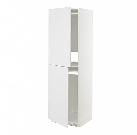 ProTuning METOD Armoire haute pour réfrigérateur/congélateur, blanc/Stensund blanc, 60 x 60 x 200 cm