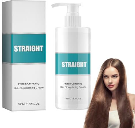 Wonsters Crème lissante pour cheveux,Hair Straightening Cream, pour cheveux soyeux et brillants,Crème lissante pour correctrice de protéines