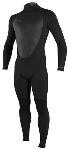 O'Neill Men's Epic 3:2mm Back Zip Full Wetsuit, Durable Warmth with Good Flexibility for Surfing and All Water Activities, Black 2, Medium