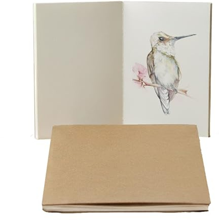 Wanderings Insertos de Papel para Acuarela A5 con Borde Irregular para Cuaderno de Viaje Rellenable | 5,5 x 8,3 / 14 x 21 cm | 2 Cuadernillos, 40 Páginas (20 Hojas a Doble Cara) | 300 GSM