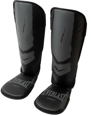 Everlast Protège-Tibias Prospect Youth S/M, Rembourrage Chocs, Protège Pied & Tibia, Kickboxing & Muay Thai - Everlast