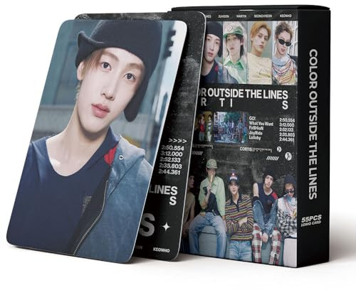CORTIS Color Outside The Lines Album Lomo Cards - 55PCS Kpop Photocards for CORTIS Fans
