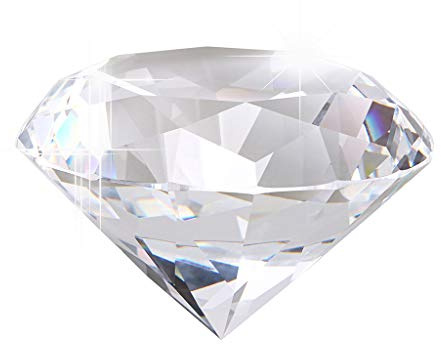 Sumnacon Diamant aus Glas, Kristall, transparent, Geschenk für die Dekoration von Haus, Büro, Garten, Fotograf, Briefbeschwerer (80 mm)