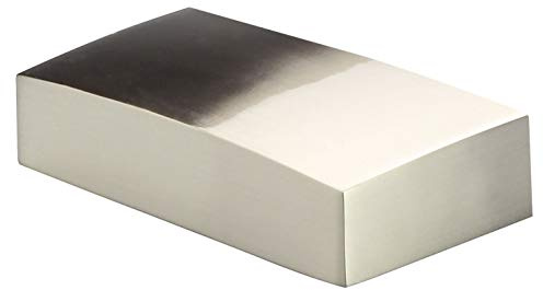 Brushed Nickel Half Flat Cap – Wall-Mounted Half Newel Post Cap, Brushed Nickel Finish