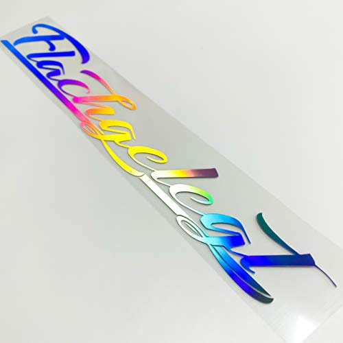1A Style Sticker Flachgelegt Aufkleber Oilslick Autoaufkleber Frontscheibenaufkleber Heckscheibensticker Hologramm Tuningaufkleber Regenbogenfarben