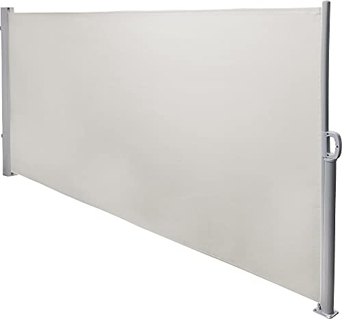Seitenmarkise Sicht- und Sonnenschutz für Garten, Balkon und Terrasse in (300 x 150 cm) und (300 x 180 cm) Beige 300 x 180 cm