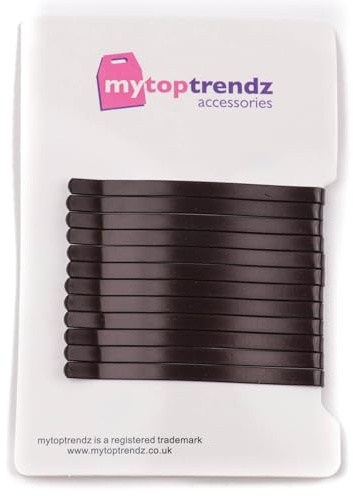 Mytoptrendz® Haarklammer für dickes Haar, klassisch, Metall, Braun, 60 mm
