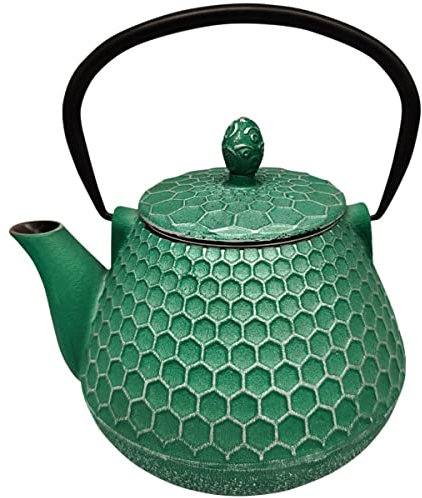 Verre cadeau Théière 1 l fer collé vert