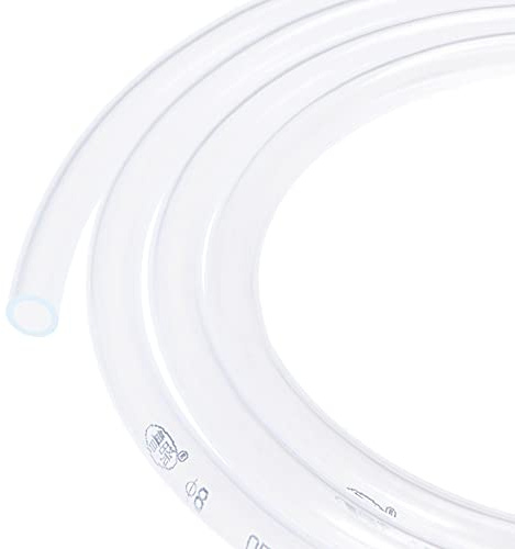 sourcing map PVC Schlauch 8mm ID x 10mm OD Kondensatschlauch Kunststoff | 1 Meter, für Garten Aquarium Wasserleitung, Wasserleitung