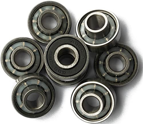 8 cuscinetti a sfera ABEC9 con spacers integrati per pattini in linea, skateboard, longboard roller