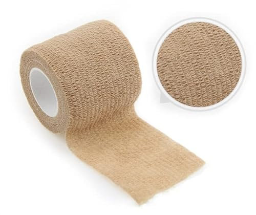 JOYDREAMDESIGN 1 Rotolo 4.8m Nastro Avvolgente Benda Elastica Sportiva Colorata Per Ginocchiere Dito Caviglia Palmo Spalla-Carnagione,5cm X 4.8m