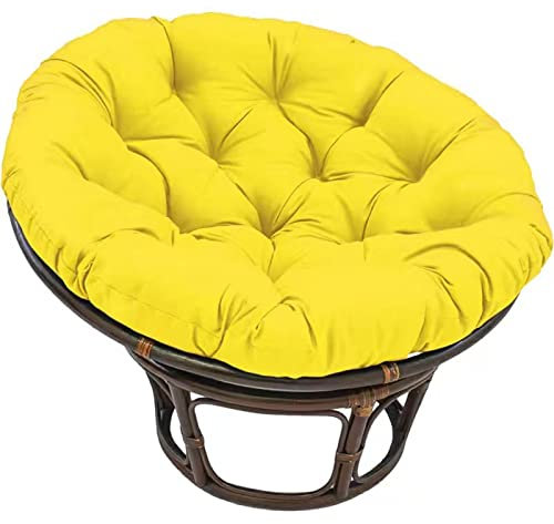 HUHJYUGE Papasan-Stuhlkissen 110cm, Papasan-Sitzkissen, Schaukelsitzkissen, Hängekorb Stuhlkissen, Papasansessel Kissen Rundes Weich Dick, für Indoor Outdoor Garten Terrasse