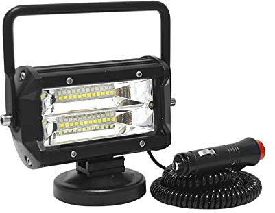 Willpower Faro da Lavoro Trattore 5 Pollici 72W Portable Fari Led 12V 24V con Base Magnetica Inondazione Faretti LED Fendinebbia LED Luci di Lavoro Fuoristrada per Camion Auto Barca 4x4 ATV UTV